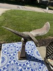 Antique 19thc Copper Eagle Weathervane Topper 24  Wingspan Orb Americana