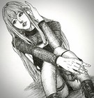 X-men  Magik - 5x7 Original Art By Peruvian Artist Syn Facy W coa - Not A Print