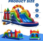26ft Pvc Inflatable Obstacle Course Castle Bounce House Slide Tunnel For Backyar