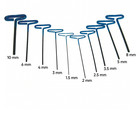 Wrench  Hex Key  Dipped T-handle  Metric  10pc Set -1 5mm To 10mm