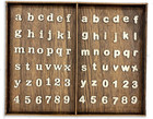 740 Pieces Half Inch Mini Blank Wood Lowercase Letters Unfinished Wooden Numbers