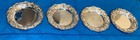 4 Vintage S  Kirk   Son 3  1 4   Sterling Repousse Coasters butter  Nut Dishes