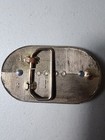 Vintage Silver Tone Belt Buckle Western Look Flowers Leaves Scroll Engraved