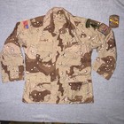 Us Army  Dcu Camo Special Forces Shirt Patches Med-reg Chocolate Chip Nos