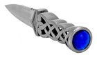 Scottish 7 5  Blue Jewel Gothic Athame Medieval Knife Dirk Dagger Wicca Altar