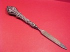 Antique Art Nouveau Repousse Sterling Silver Handle Nail File Floral   Scrolls