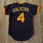 1983 San Diego Padres Salazar  4 Team Issue Game Worn Used Wilson Jersey Sz 40