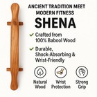 Shena Push Up Bar Fitness Indian Club Meel Karla Katai Fitness Durable Wooden   