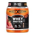 2 Pack Body Fortress Super Advanced 100  Premium Whey Protein Powder  Strawberry