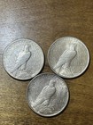 1922 Peace Silver Dollar  90  Silver Dollar Coins  Lot Of 3