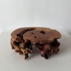 Natural Wood Flower Small Stand 12 Cm Japanese Bonsai Vase Table Base