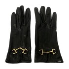 Gucci Black Leather Women s Gloves