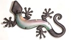 23 75 Inch Green And Yellow Gecko Lizard Metal And Glass Wall Artwork
