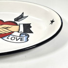 Jacqueline Thompson Ceramics Tattoo True Love 16  Serving Platter Plate Rare