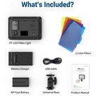  Pt-176s On Camera Video Light  Dimmable Led Light Panel With 2200mah 11w