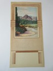 Lot Of 10 Vintage Calendar Art Print 1940s Western Mountains  neath Azure Skies 