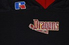 New York Dragons Russell Afl Authentic Game Cut Jersey 44 Arena Football League