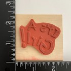 It s A Girl Baby Announcement Shower Wood Mounted Rubber Stamp