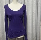 Women s Basic T-shirt Scoop Neck Cotton Long Sleeve Solid Knit Plain Top Fitted