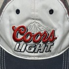 Coors Light Hat Cap Snap Back Mesh Trucker Embroidered Beer Promo Mens
