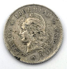 1883 Argentina 20 Centavos Km 27 Silver  900 World Coin