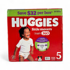 Huggies Little Movers - Huggfit 360 Mickie Mouse Diapers  size 5  - 144 Count