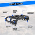 Adjustable Bed Rack Roll Bar roof Rack For 2001-24 Nissan Frontier 04-2024 Titan