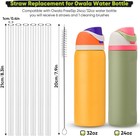 6pcs Replacement Straws For Owala Water Bottle 24 Oz 32 8 26 Inch 6pcs  Clear 