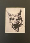 German Shepherd Matted   Framed   Ready To Gift - 1986 Vintage Dog Art Print W