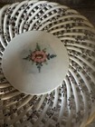 Vintage Spanish Porcelain Trinket Dish With A Rope Weave Design Crafted In Spain