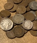 Mixed Coin Lot   Vintage U s  Coins Some Silver   50 Coins