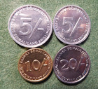 Somaliland  Set Of 4 Coins  2002  5  10  20 Shillings  Grade Unc   Free Shipping