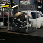 Football Helmet Display Case Full Size acrylic Helmet Display Case Black Acrylic