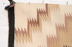 Antique Navajo Rug Textile Native American Indian 37x29 Eye Dazzler Weaving Vtg