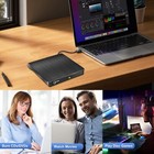 Slim External Usb Cd Dvd Rw Rom Writer Drive Burner Reader Player Pc Laptop