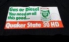  4pcs  4 Different Lg Quaker State - Store Display Signs -  1983  Nos 36 x16 
