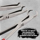 3pcs 11  Hose Gripper Plier Set Black red 5 16-inch 1 2-inch 3 4-inch Dia