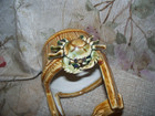 Vintage Ceramic Ivy Planter With Amazing Detailed Crab Design- Must See-l  k