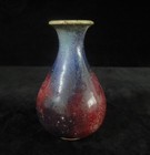 Fine Chinese Old  jun  Kiln  yaobian  Blue Red Glaze Porcelain Vase
