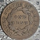 1831 Lge Ltr Coronet Head Cent Fine Plus f  smooth Milk Chocolate Brown Surfaces