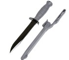 Glock Fm 81 Field Fixed Blade Survival Knife W  Saw   Sheath  Grey - Kg039180