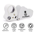 Magnifying Glass With Light 30x 60x Jewelers Loupe Coin Magnifier Loop Jewelry
