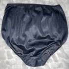 Vintage Sheer Black Granny Panty Blush Lingerie Corp  Size 7