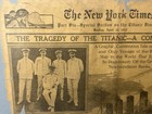 Original 1912 New York Times Titanic Newspaper April  28th Framed Front Page
