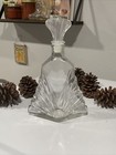 Vintage Glass Bottle Decanter With Glass Stopper
