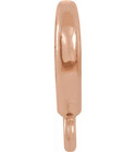 4 75x8 6mm Od 3 2x3 85mm Id 14k Rose Gold Charm Pearl Bail Enhancer Pendant Open