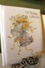 Wedding Album 9x11 Raised Silver Bells Ribbons And Roses Vintage Hallmark In Box