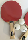 Tiga Tabletop Ping Pong Paddles With 3 Balls