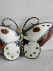 Norwegian Enamel Butterfly Brooch Sterling Silver Vintage Hroar Prydz Of Norway