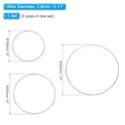  Dream Catcher Rings Set  3 Sizes Metal Macrame Wreath Floral Round Ring Hoop 